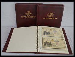 500 Jahre Post: Saubere Sammlung in 3 weinroten Lindner-Ringbindern ...